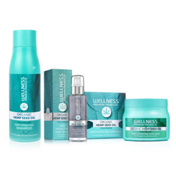 WELLNESS PREMIUM PRODUCTS deep hydrating set (shampoo 500ml, serum 100ml, mask 500ml + 4 ampoules)
